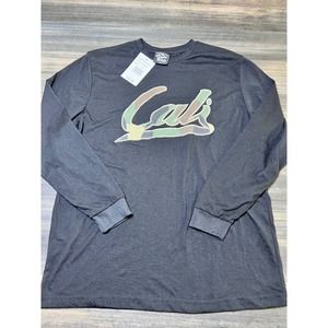 Original Deluxe Cali Camo Graphic Long‎ Sleeve T-Shirt Casual Top Medium